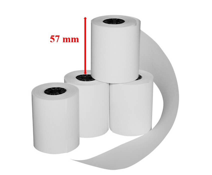 Kích thước giấy K57 (57mm x 50mm)